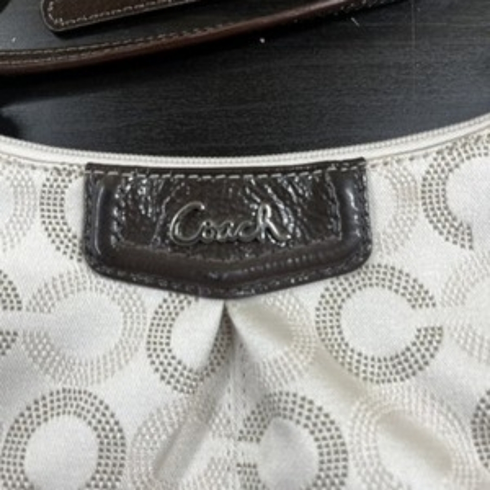 Authentic Coach Signature Ashley Dotted Op Art Swirl